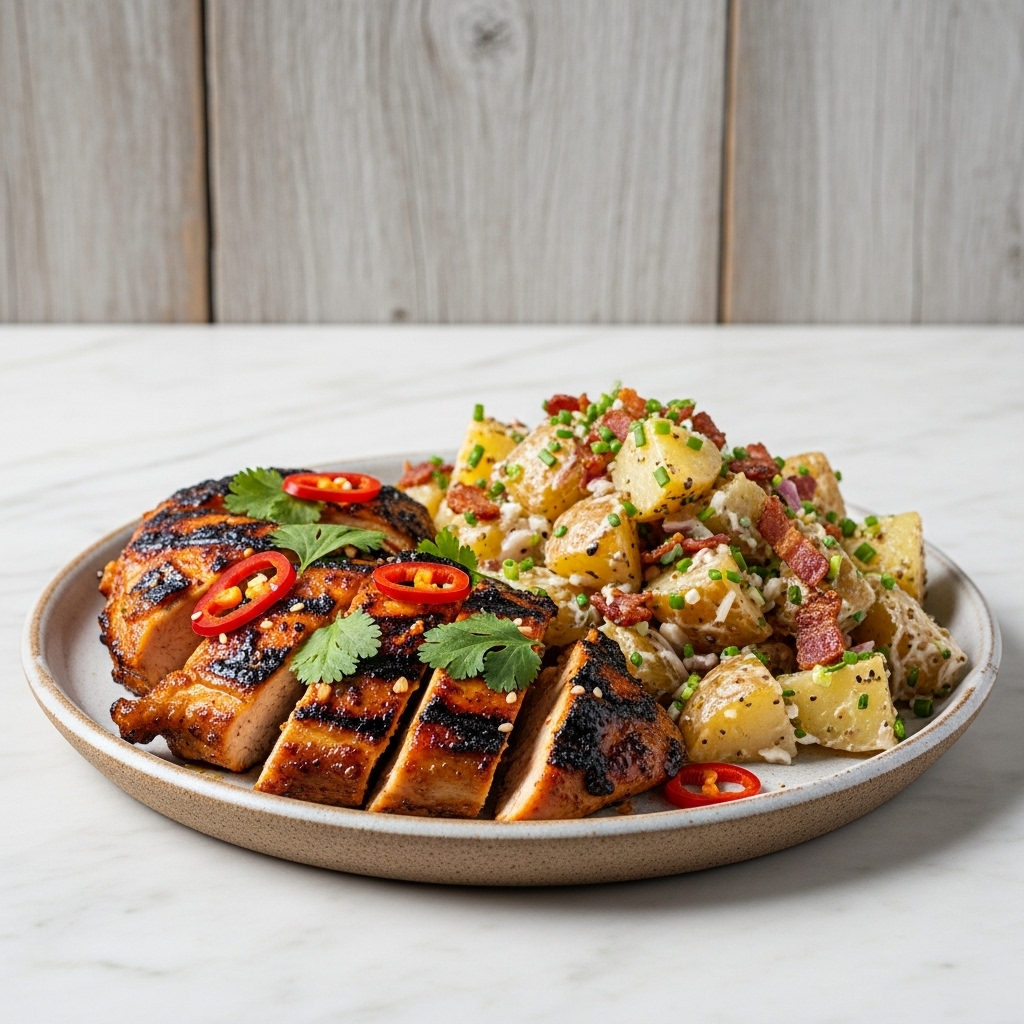 Festival Classic Lunch: Firecracker Grilled Chicken & Smoky Potato Salad