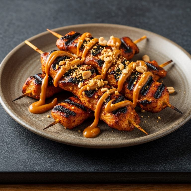Festival Classic Lunch: Grilled Chicken Skewers with Spicy Peanut Sauce