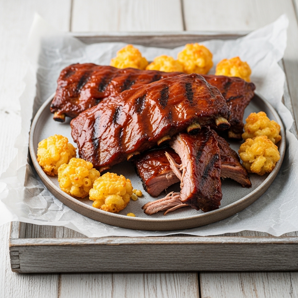 Festival Classic Lunch: Street-Style BBQ Ribs & Mac ‘n’ Cheese Bites