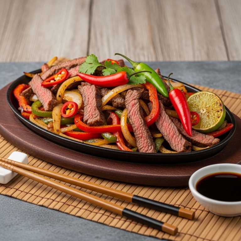 “Festival Firecracker Steak Fajitas”