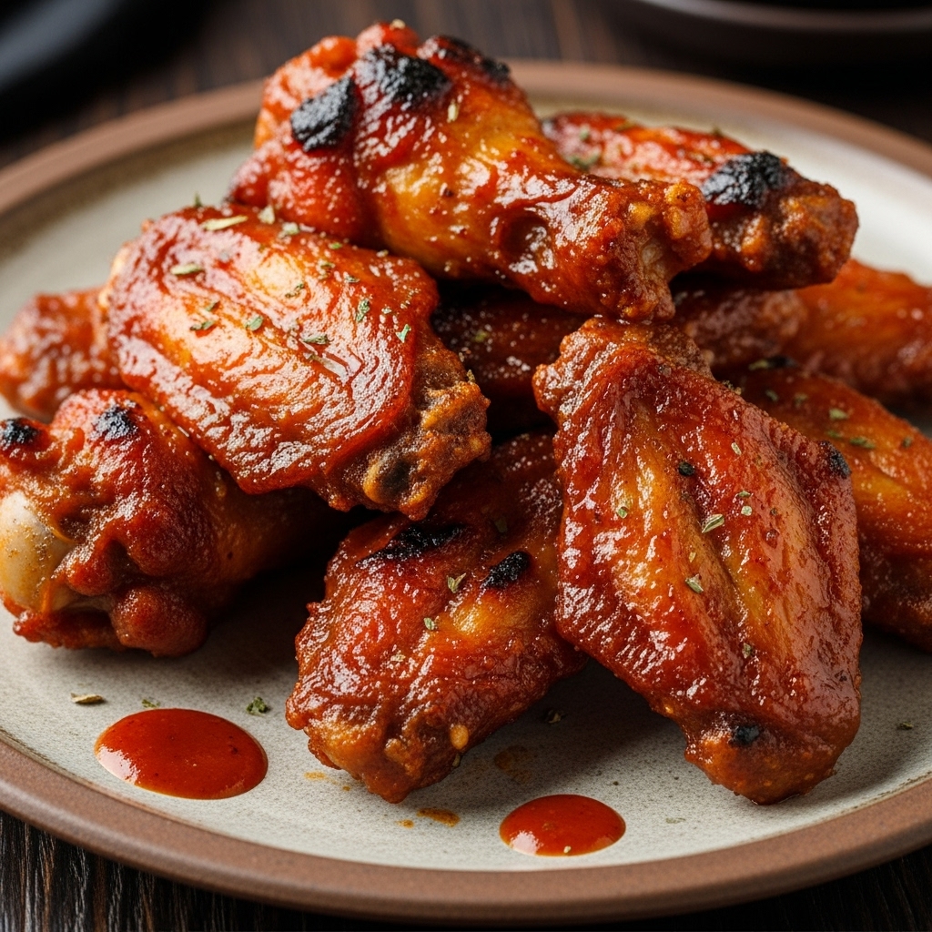 Fiery BBQ Smokehouse Chicken Wings