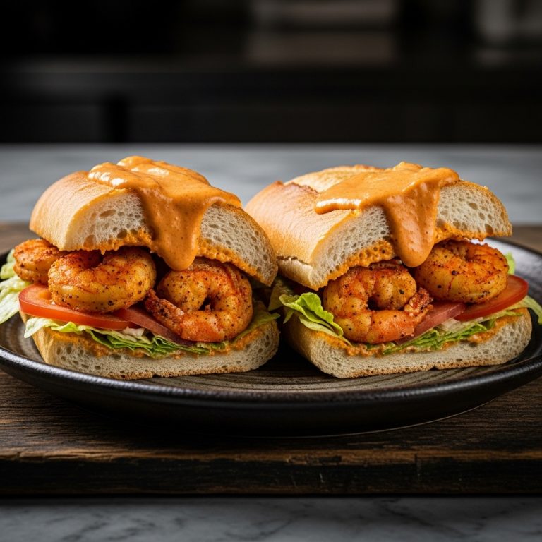Fiery Cajun Shrimp Po’Boys with Spicy Remoulade