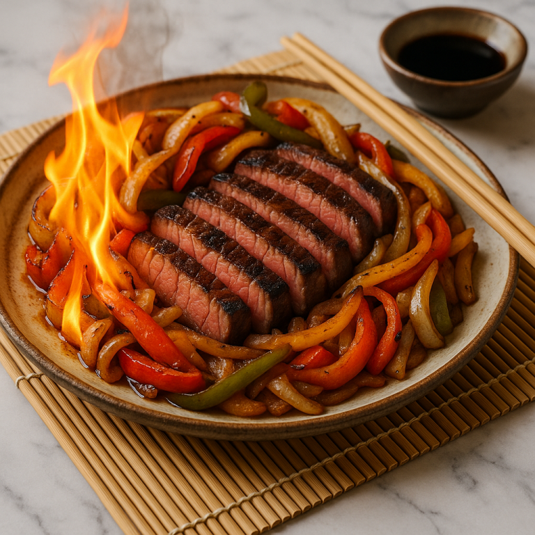Fiery Cowboy Steak Fajitas – BBQ Smokehouse Edition