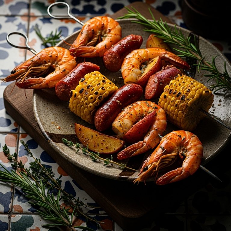 Fiery Festival Shrimp Boil Skewers