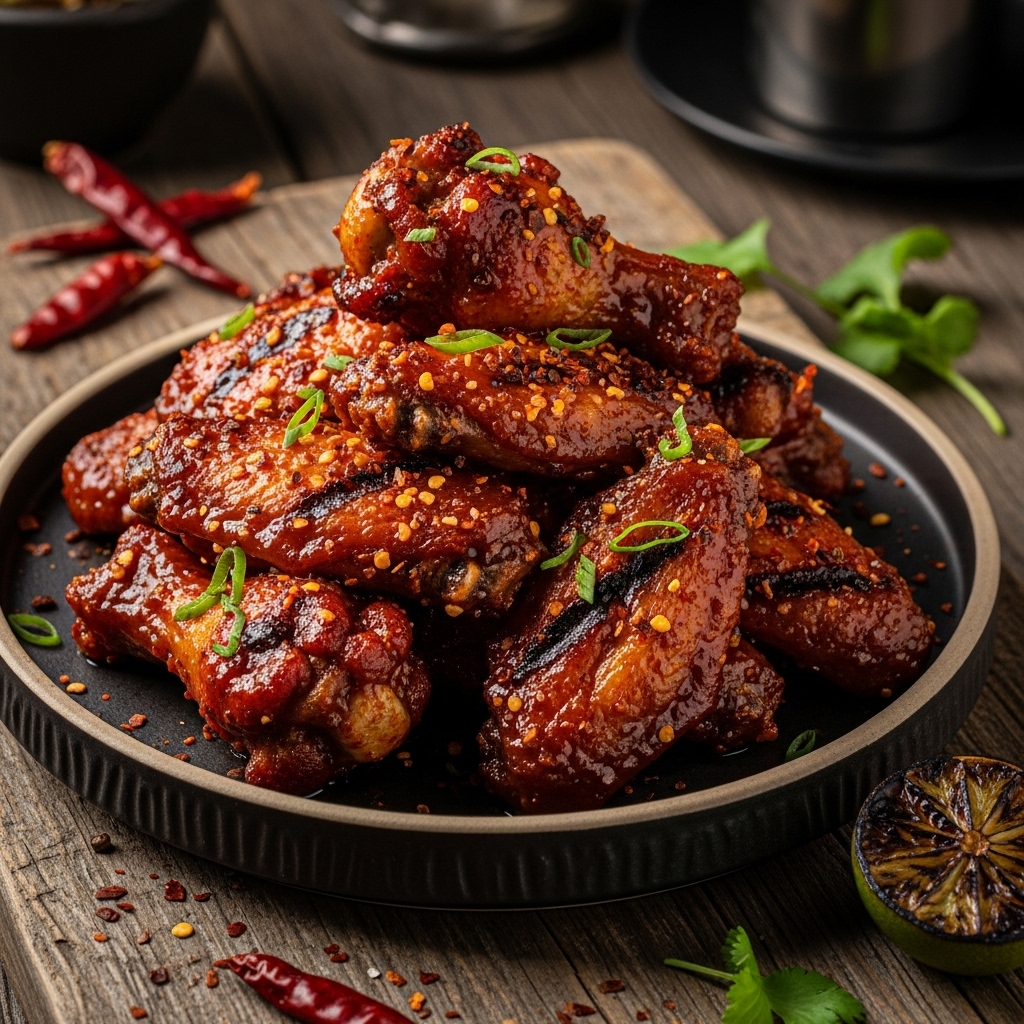 Fiery Firecracker BBQ Smokehouse Chicken Wings