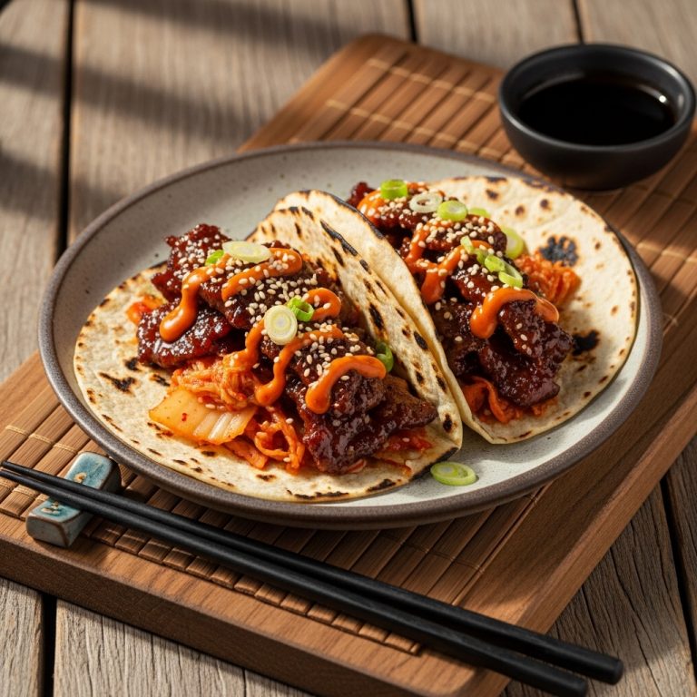 Fiery Korean BBQ Street Food Tacos