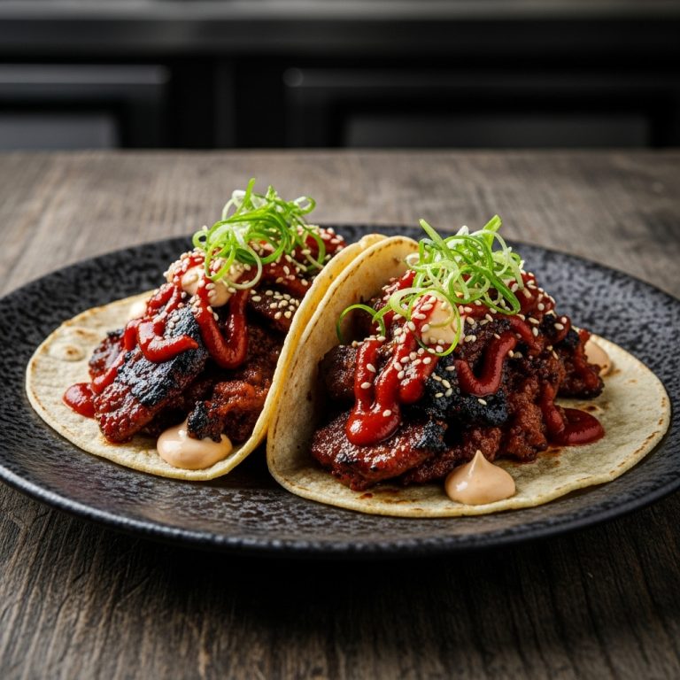 “Fiery Korean BBQ Street Tacos”