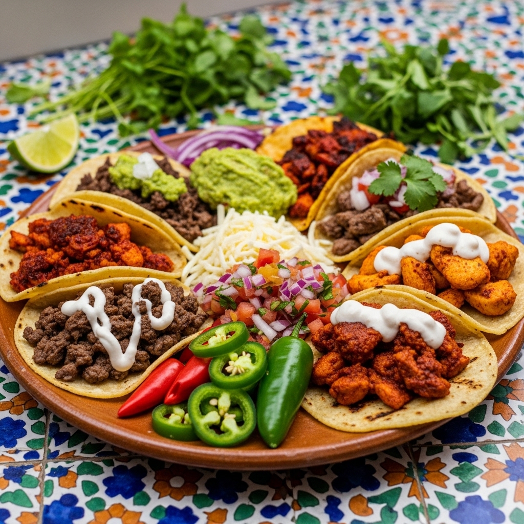 Fiery Smoky Tex-Mex Taco Buffet