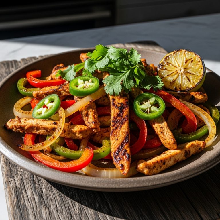 Fiery Southwestern Smokehouse Chicken Fajitas