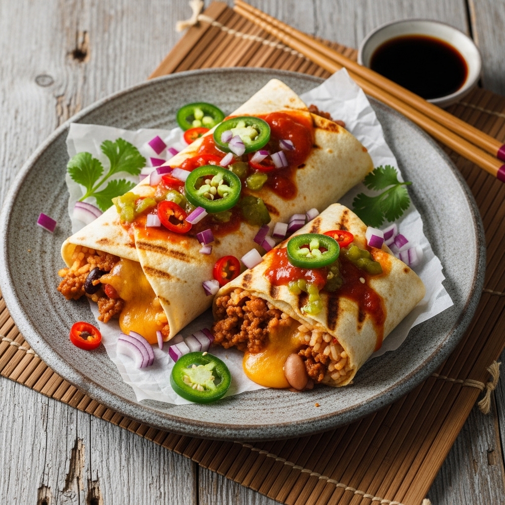 Fiery Tex-Mex Cookout Burritos