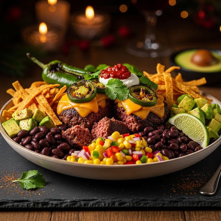 Fiery Tex-Mex Fiesta Burger Bowl
