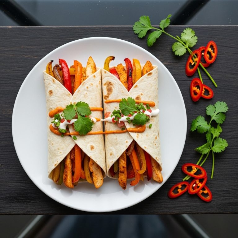 Fiery Tex-Mex Grilled Chicken Fajita Wraps