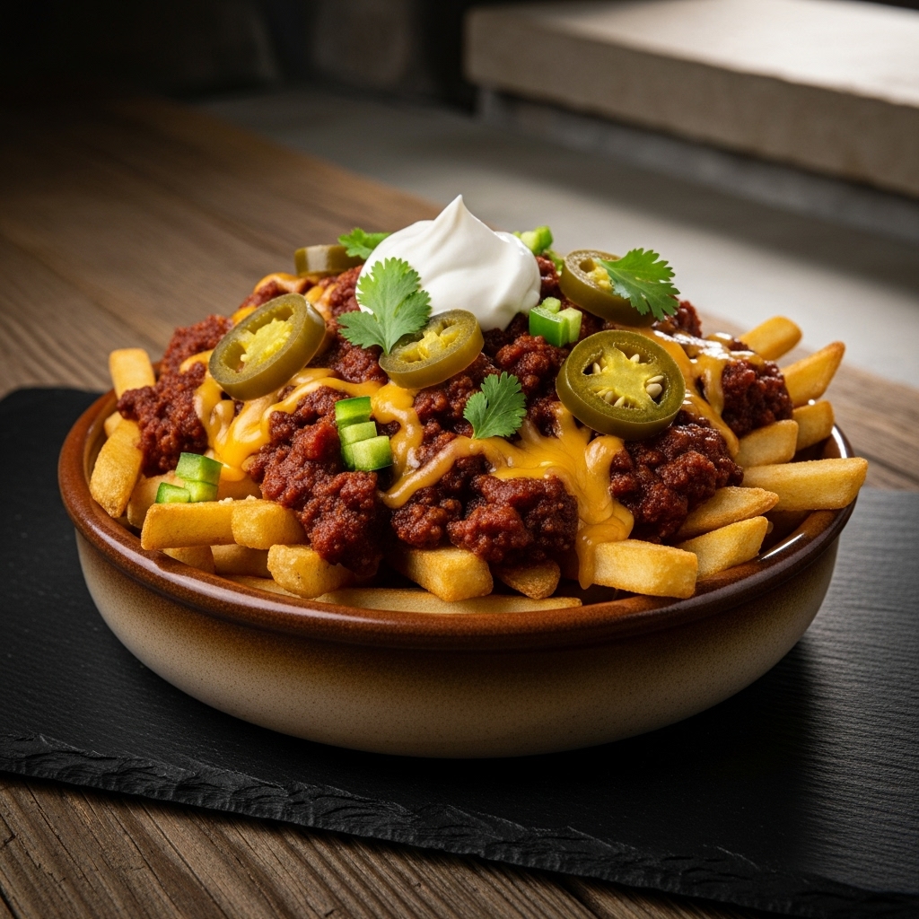 Fiery Texas Chili Cheese Fries