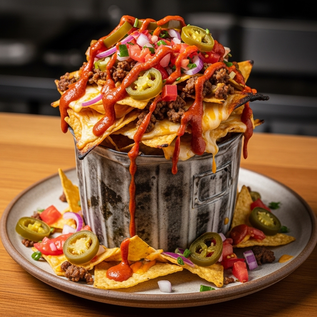 Fiery Texas Trash Can Nachos