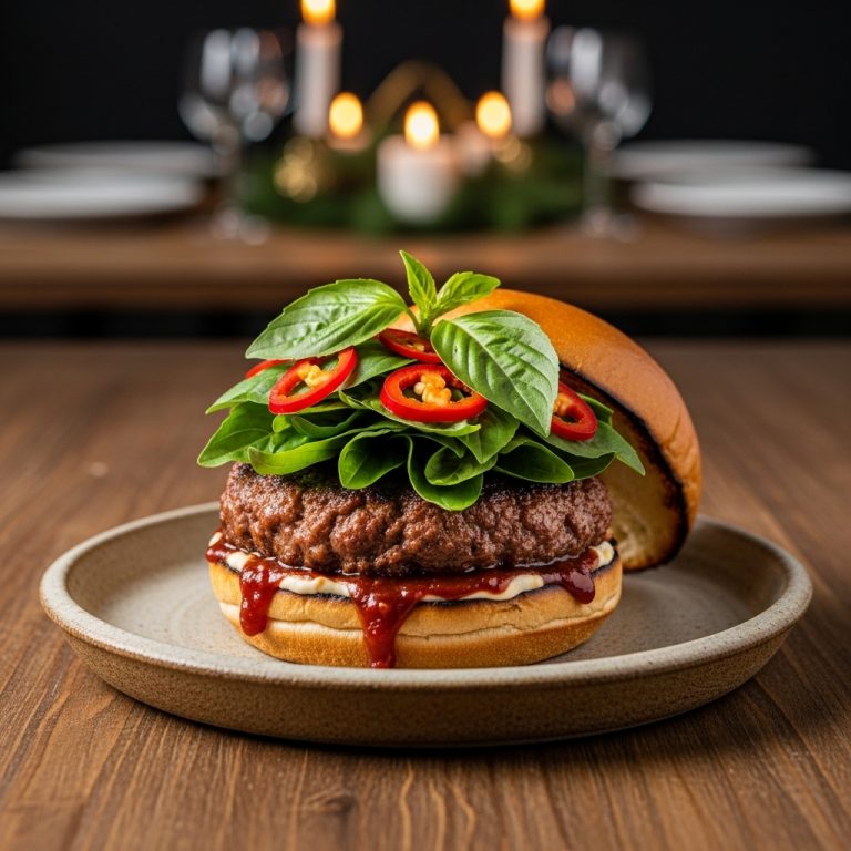 Fiery Thai Basil Burger