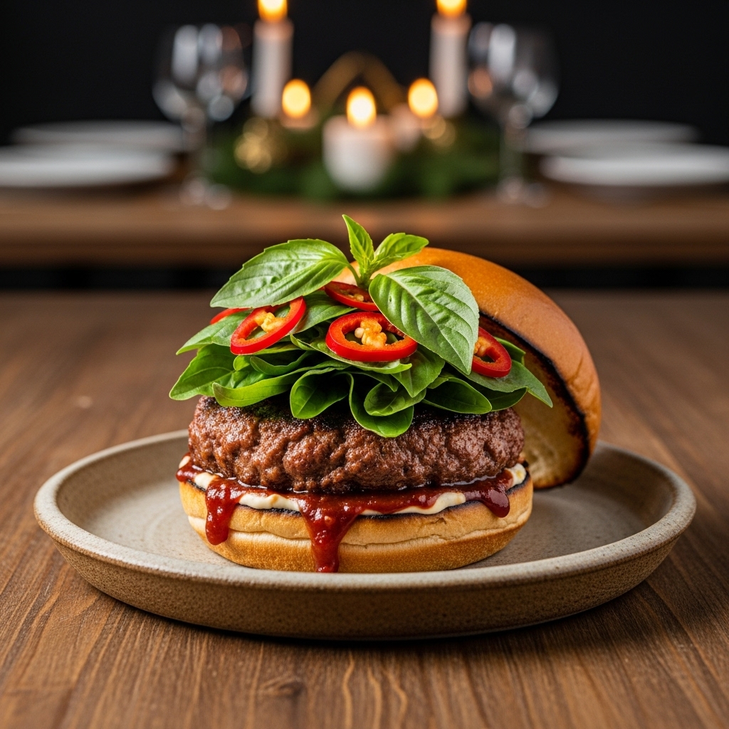 Fiery Thai Basil Burger