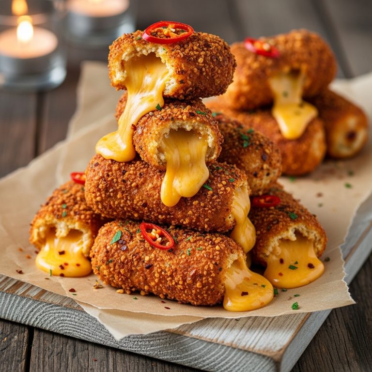 Fiery Triple Cheese Smokestack Bombs