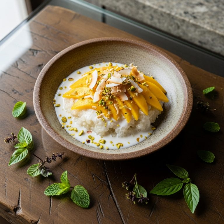 Filipino Mango Coconut Sticky Rice Pudding – Gluten-Free!