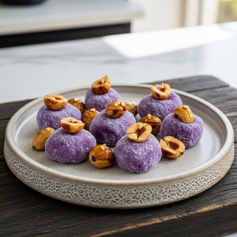 Filipino Ube Mochi Bites: Heavenly Pili Nut-Infused Treats
