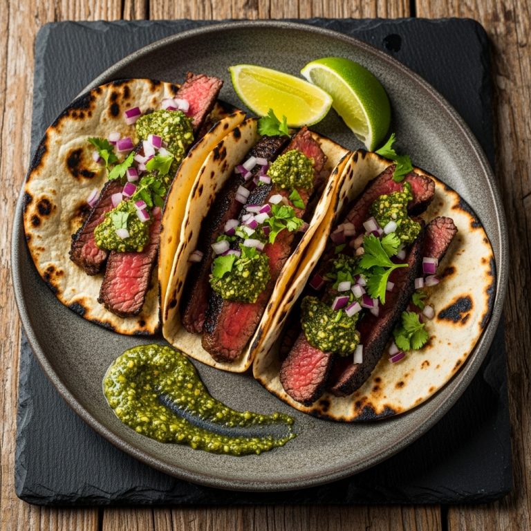 Fire-Grilled Chimichurri Steak Tacos