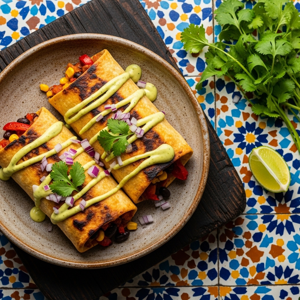Fire-Roasted Fiesta Chimichangas