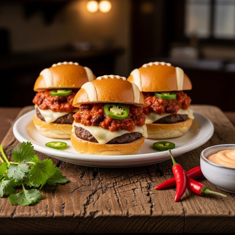 Fireball Football Chili Burger Sliders