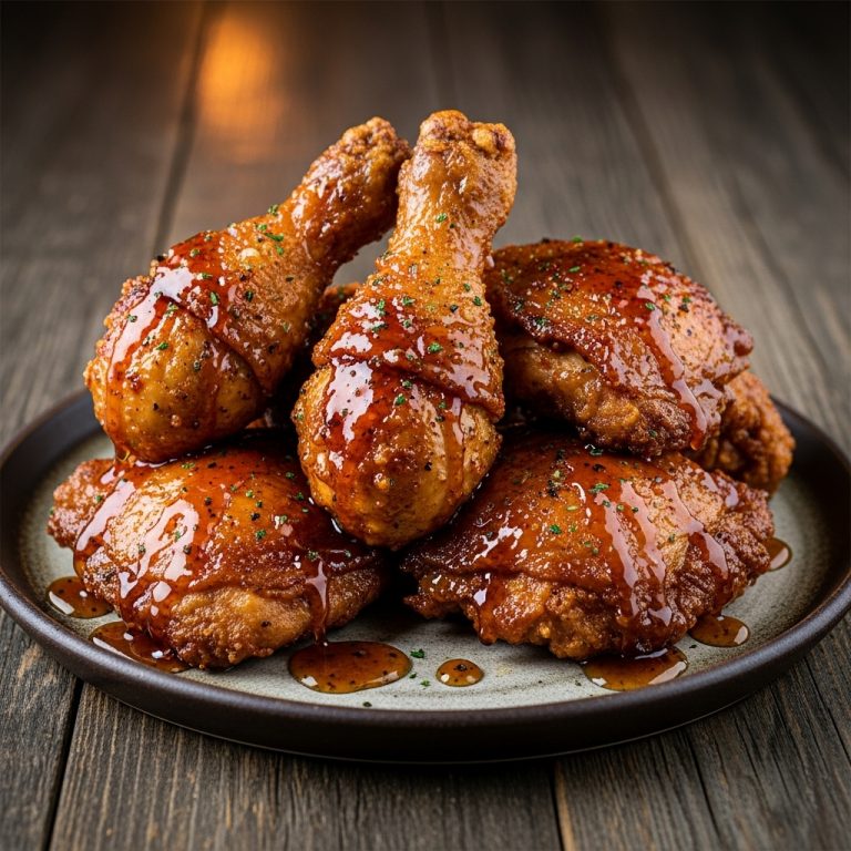 Fireball Fried Chicken with Smoky Honey Glaze
