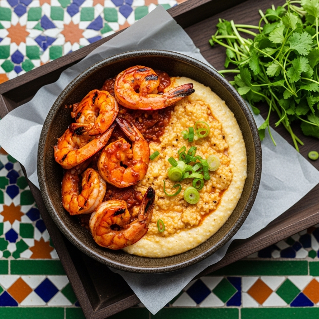 Fireball Shrimp and Smoky Grits: A Southern Grill Lunch Sensation
