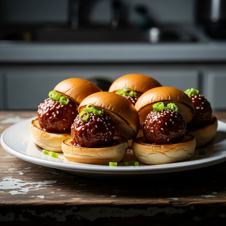 Firecracker BBQ Meatball Sliders