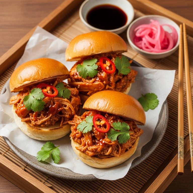 Firecracker BBQ Pulled Chicken Sliders