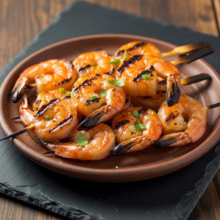 Firecracker BBQ Shrimp Skewers
