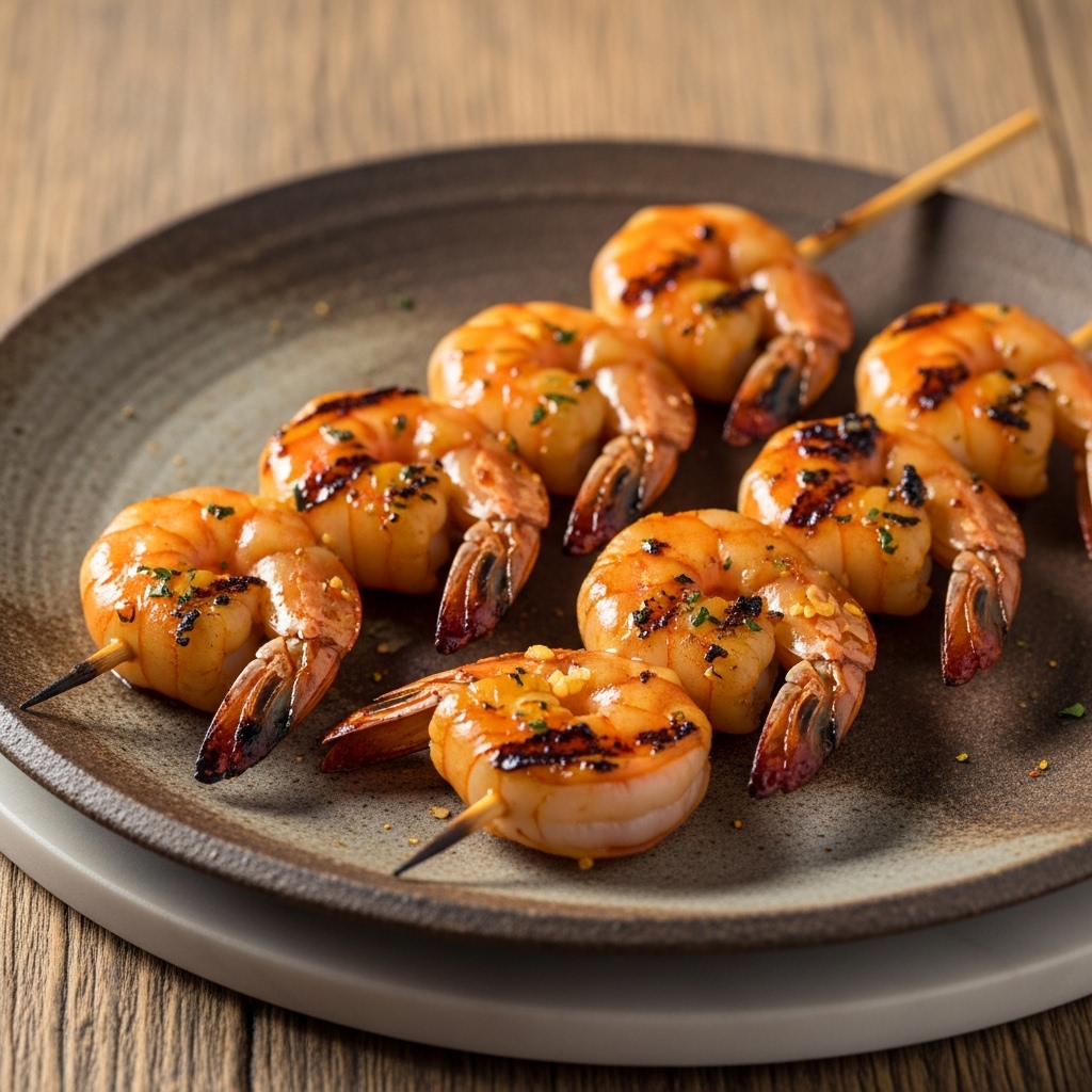 Firecracker BBQ Smokehouse Shrimp Skewers