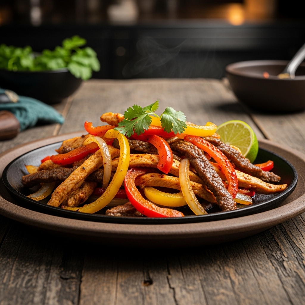 Firecracker Fajita Skillet Tailgate Dinner