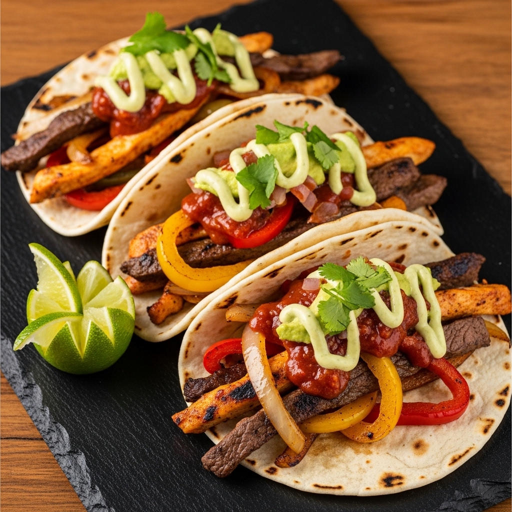 Firecracker Fajita Tacos