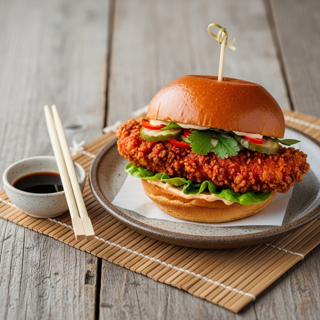 Firecracker Fried Chicken Sandwich – A Food Truck Favorite Lunch