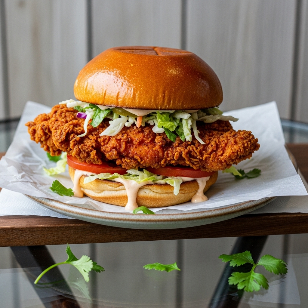 Firecracker Fried Chicken Sandwich