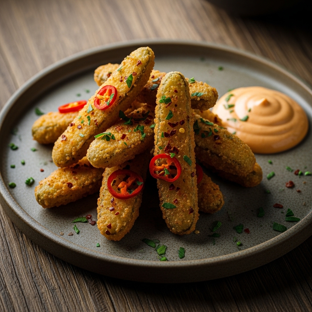 Firecracker Fried Pickles
