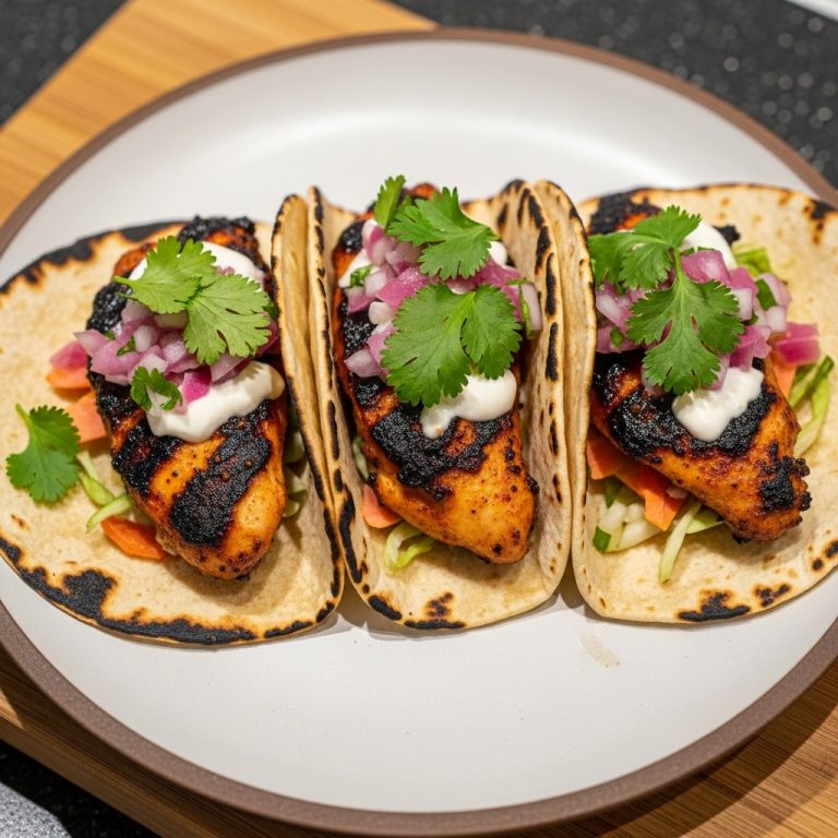 Firecracker Grilled Chicken Street Tacos