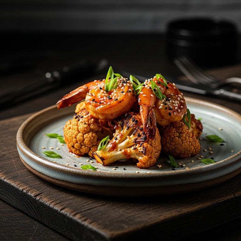 Firecracker Shrimp & Cauliflower Grill Snack