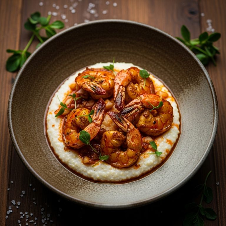 Firecracker Shrimp & Creamy Grits: A Sizzling Southern Grill Dinner