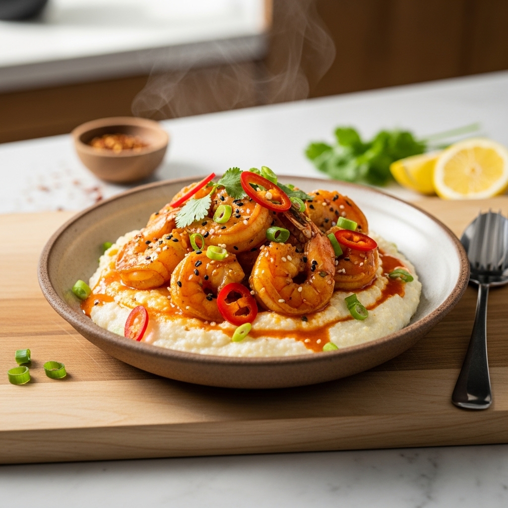 Firecracker Shrimp & Grits: A Southern Grill Lunch Masterpiece
