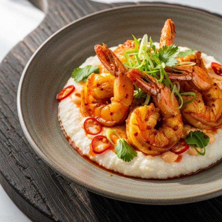 Firecracker Shrimp & Grits: Southern Grill Lunch