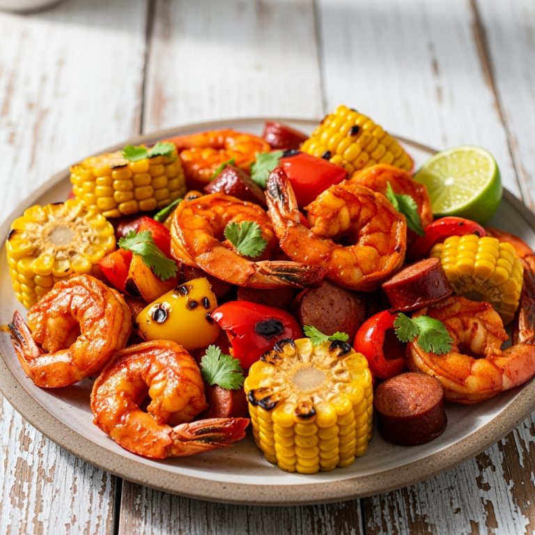 Firecracker Shrimp Boil Grill Dinner