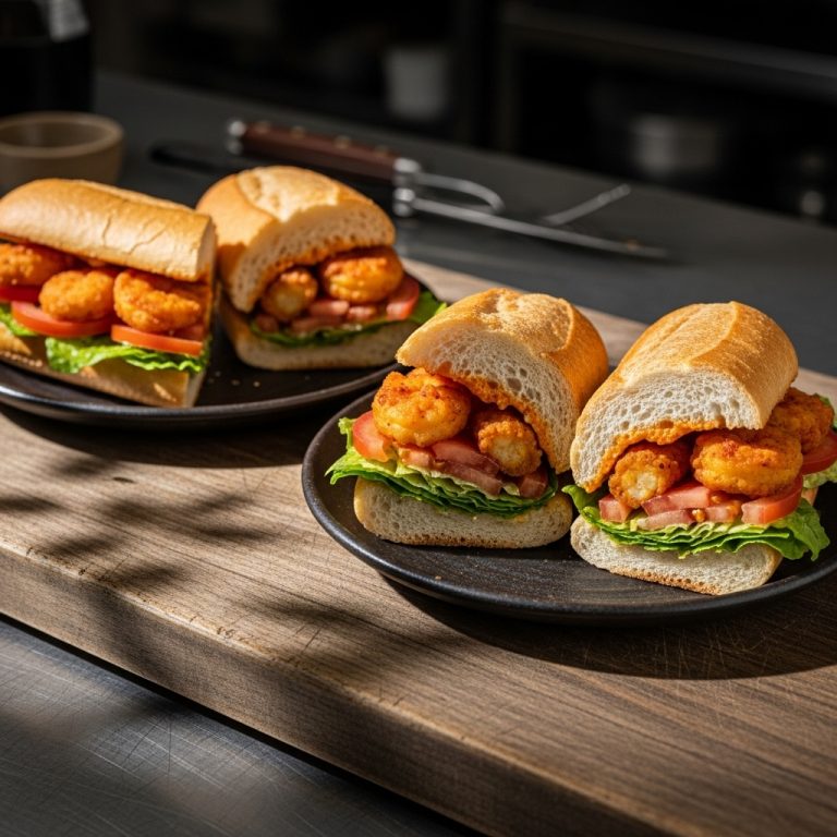 Firecracker Shrimp Po’Boys