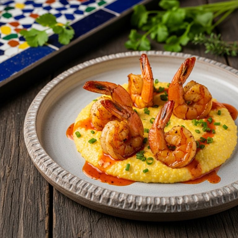 Firecracker Shrimp and Cheesy Grits