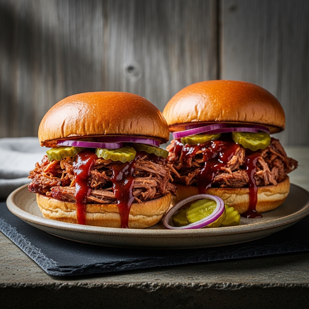 Firecracker Smokehouse BBQ Pulled Pork Sandwiches