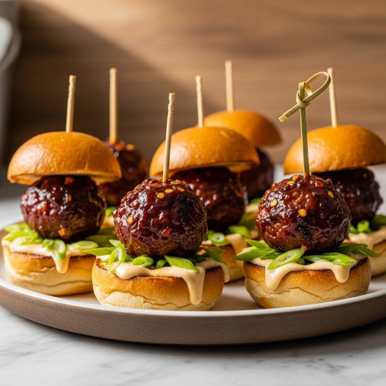 Firecracker Smoky BBQ Meatball Sliders
