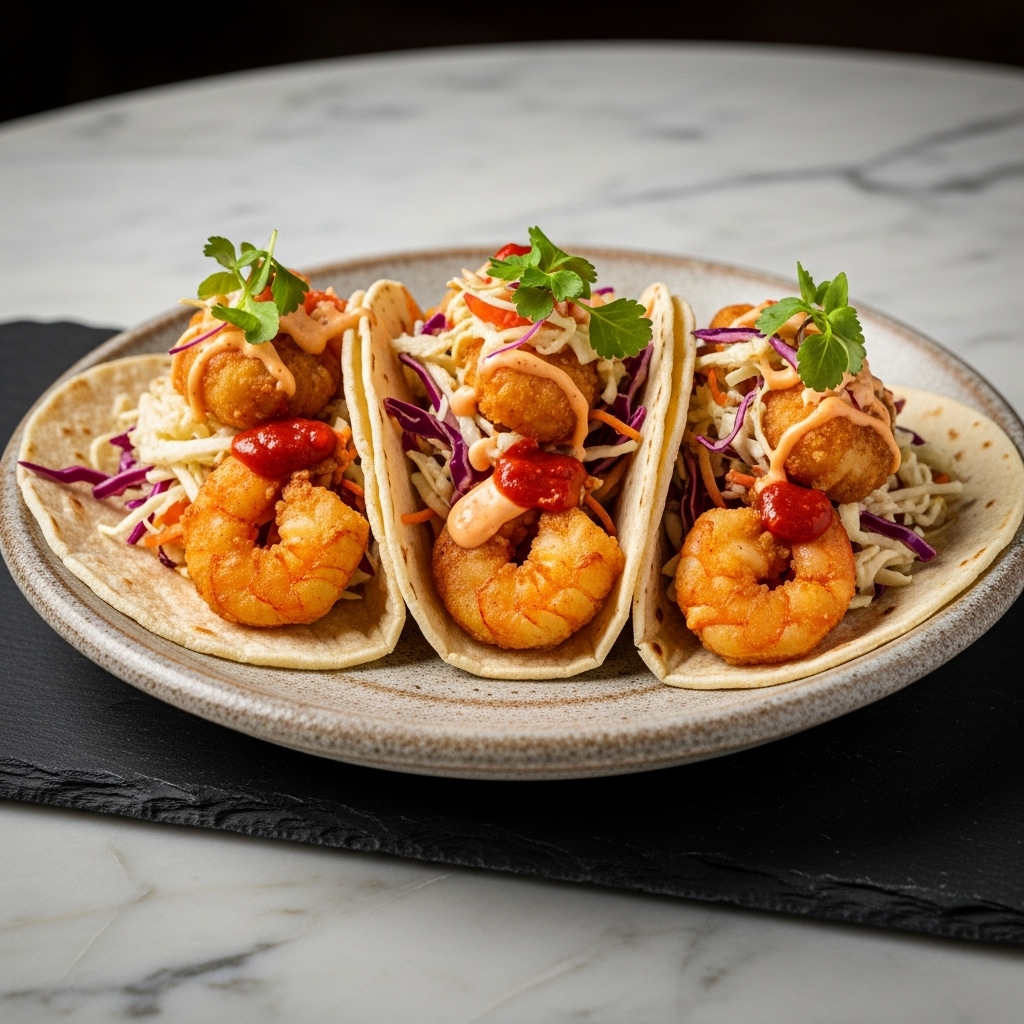 Firecracker Street Shrimp Tacos