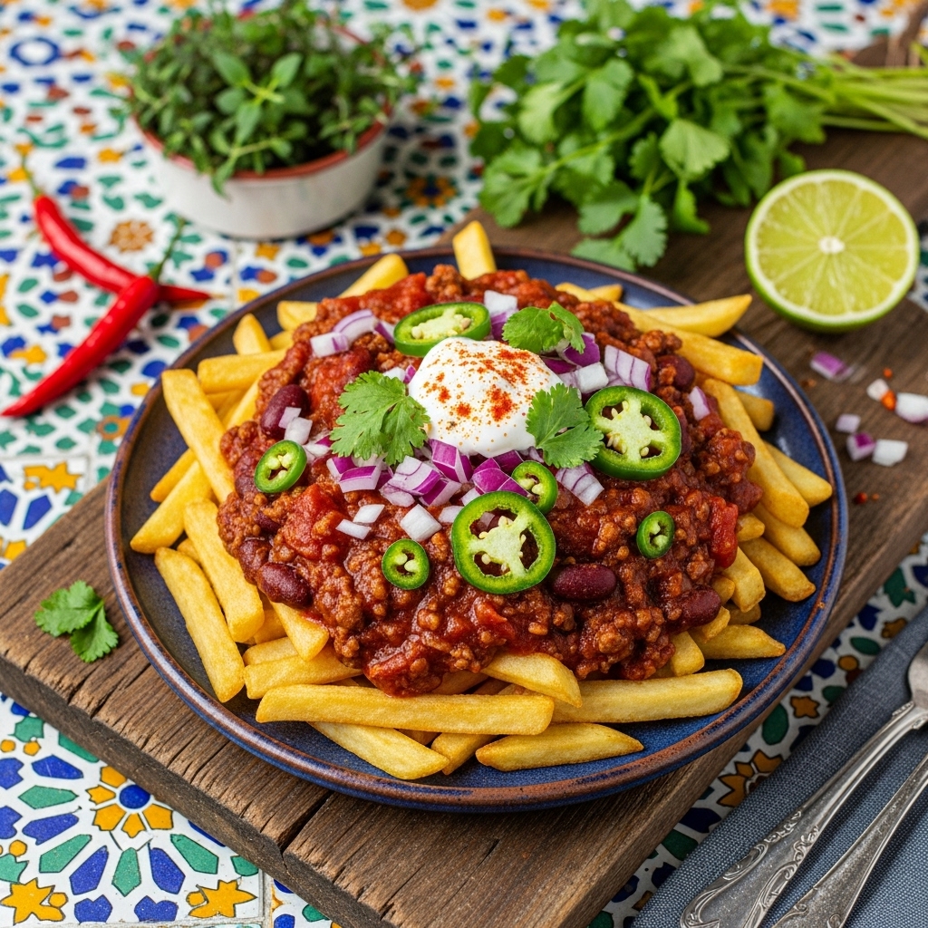 Firecracker Tailgate Chili Fries