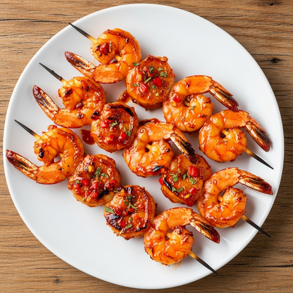 Flamin’ Firecracker Shrimp Skewers